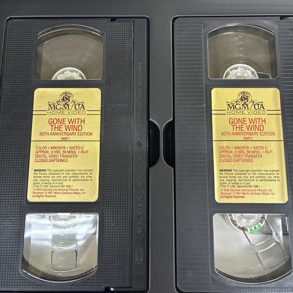 Lot of Vtg Gone With The Wind publications, & 50th Anniversary VHS Box Set Chrty - Picture 3 of 16